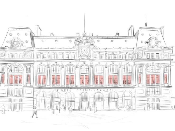 Ouverture d'un Street Food Market à la Gare Saint-Lazare à Paris au printemps 2019