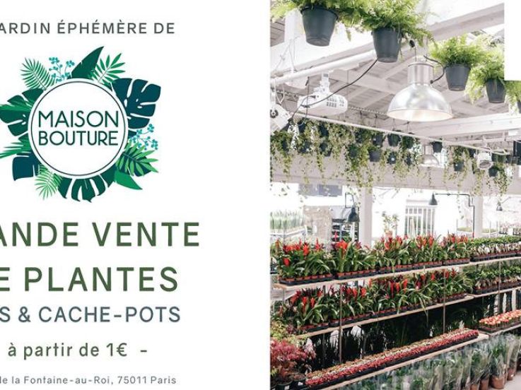 Le Jardin Éphémère de Maison Bouture : nouvelle grande vente de plantes à Paris