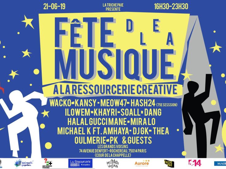 Fête de la Musique 2019 à la Ressourcerie Créative aux Grands Voisins