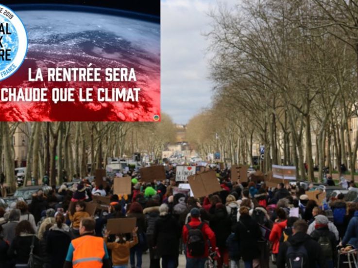 Mobilisations pour le climat à Paris les 20 et 21 septembre 2019