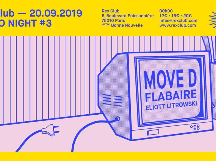 Pedro Night #3 au Rex Club avec Move D, Flabaire et Eliott Litrowski