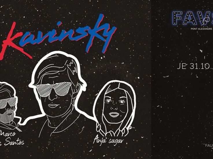 Kavinsky, Marco Dos Santos et Anja Sugar au Faust