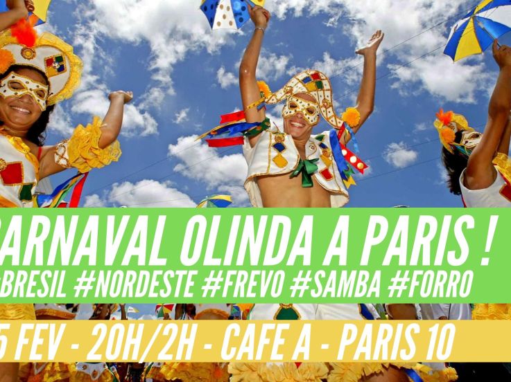 Carnaval brésilien de Olinda/Recife à Paris au Café A