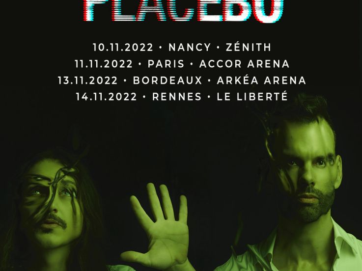 Placebo en concert à l'Accor Arena de Paris en novembre 2022