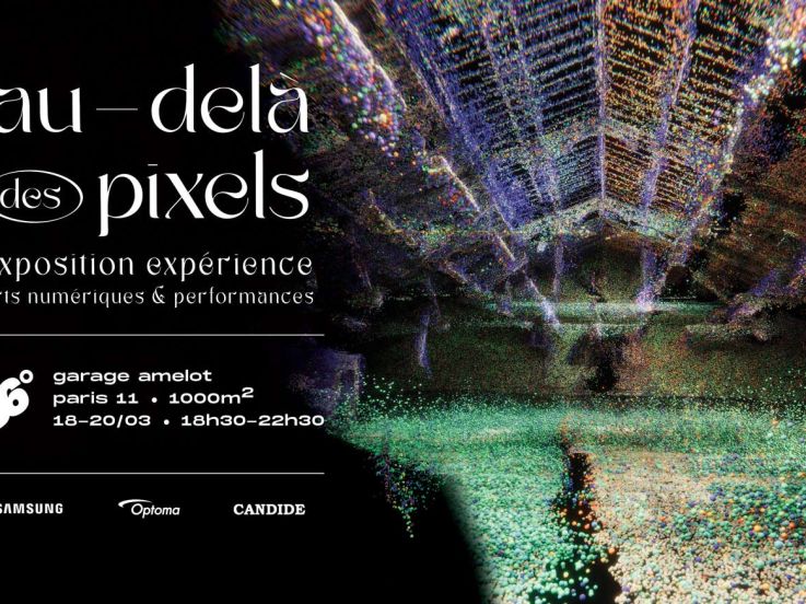 Au-delà des pixels: une exposition expérience⁠ dédiée aux arts numériques au garage Amelot à Paris