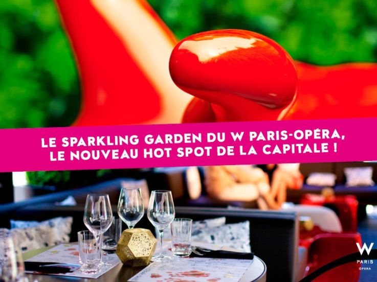 Le W Paris-Opéra ouvre son « Sparkling Garden »