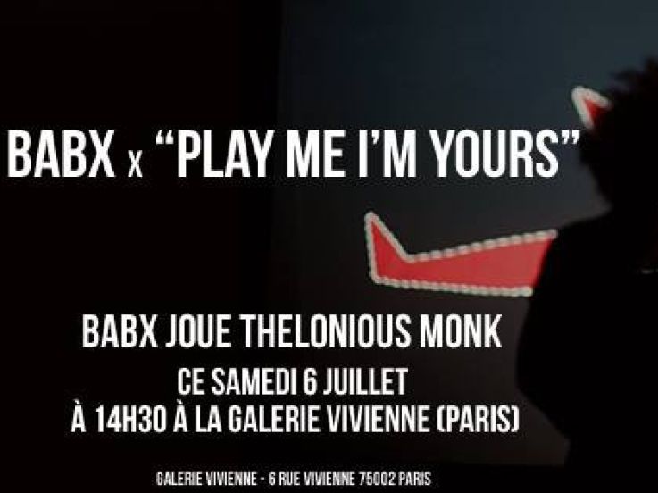 Babx en concert gratuit à la Galerie Vivienne pour Play Me I'm Yours