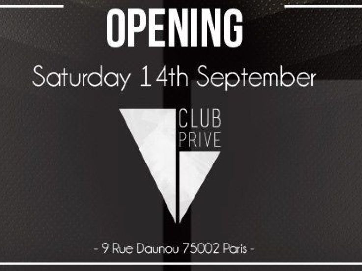 Ouverture du "V" Club à Paris 