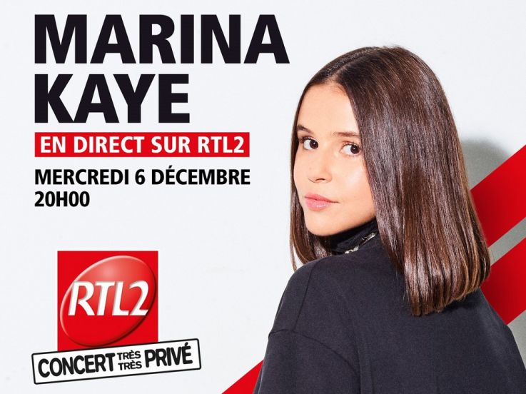 Marina Kaye en concert très très privé au Grand Studio RTL2