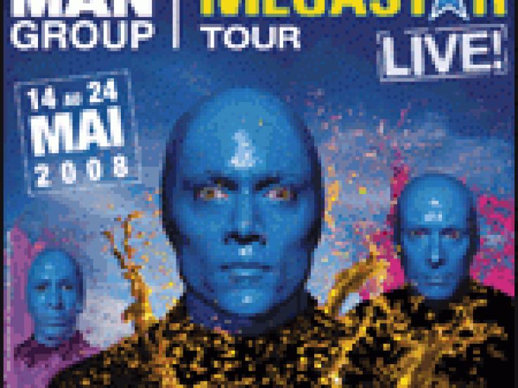 blue man