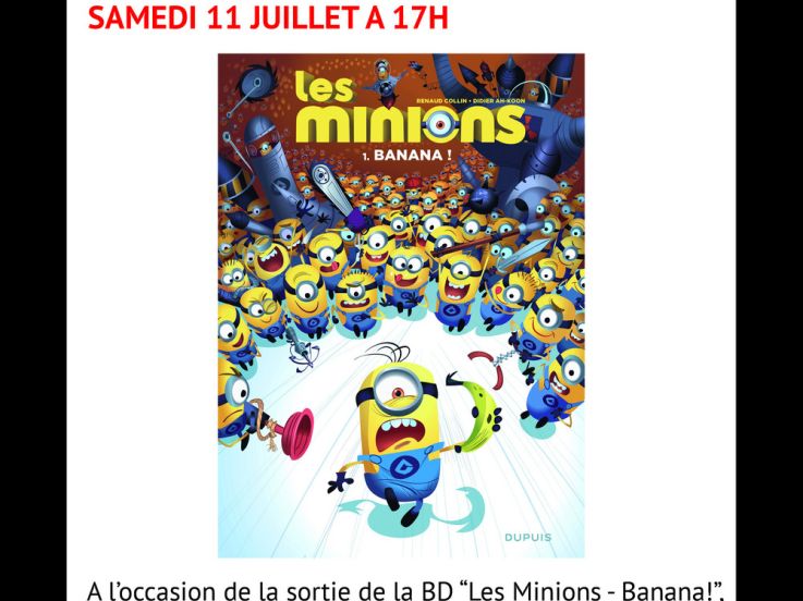 Les Minions, séance de dédicaces et de caricatures par Didier Ah-Koon 