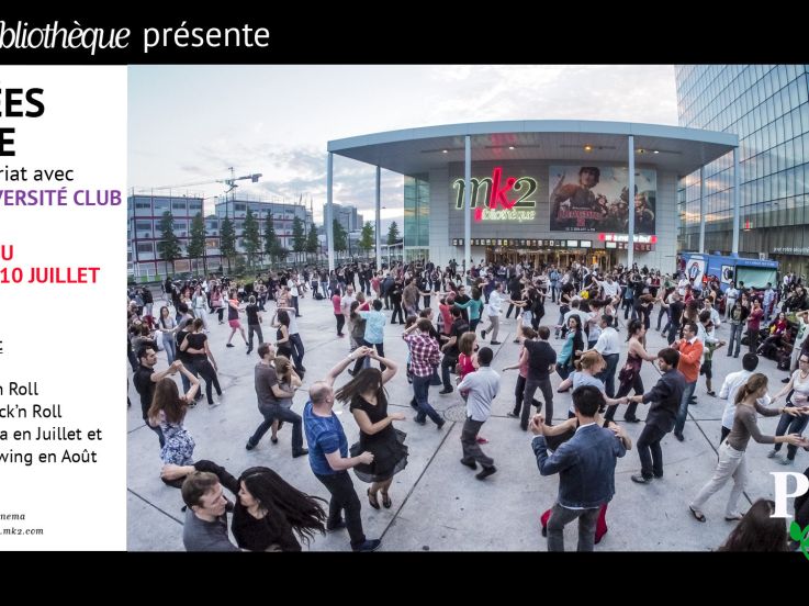 Soirées danse sur le parvis du MK2 Bibliothèque