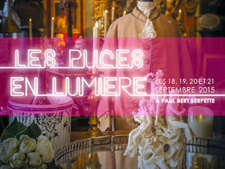 Les Puces en Lumière au marché Paul Bert Serpette