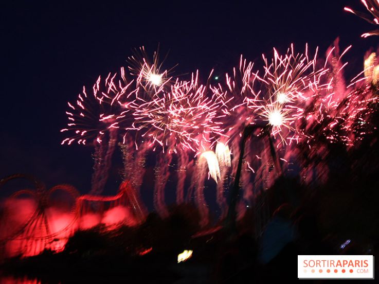 Inauguration officielle de la Forêt d'Idefix, feux d'artifice 25 ans Astérix