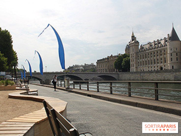 Paris Plage 2014 - : Voie Georges Pompidou