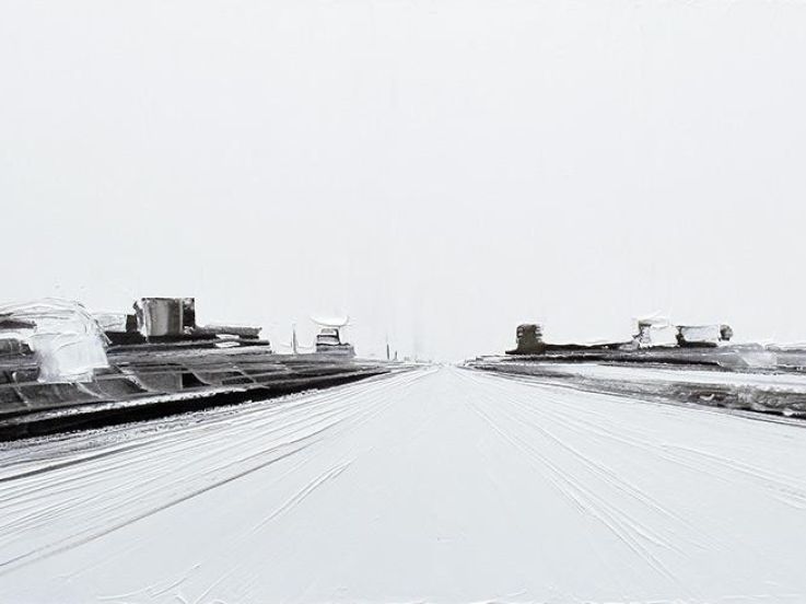 Exposition Jean-Marc Dallanegra / Des Routes. Du Blanc. Evidemment. 