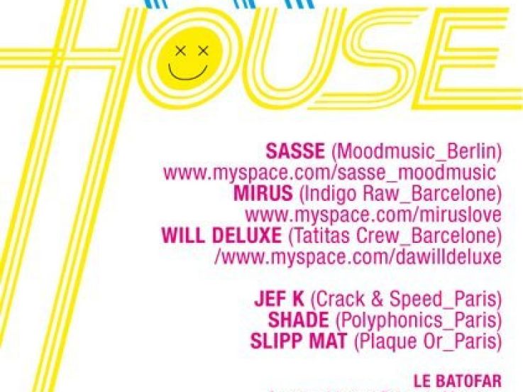 Soirée, My House, Batofar, Minimal, Electro 
