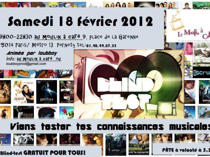 Pâtes à volonté et Méga Blind Test 