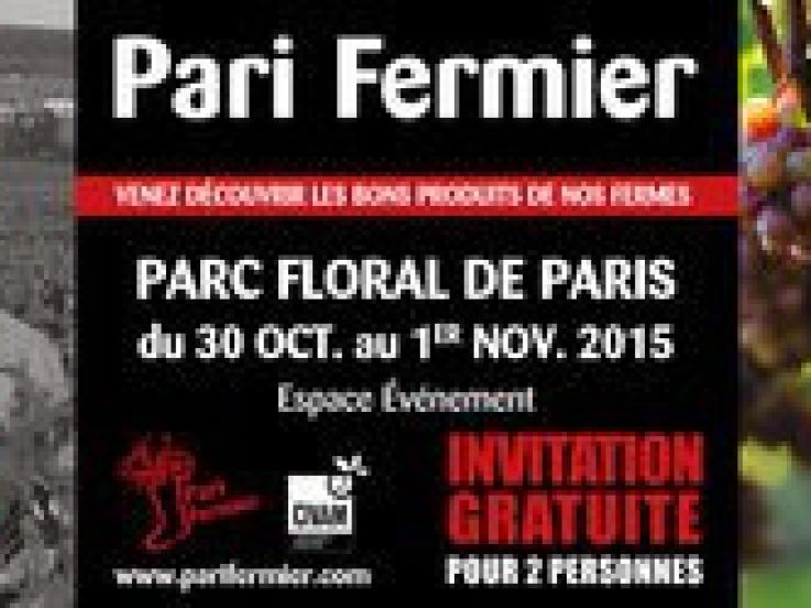 Pari fermier d'automne 2015 au Parc Floral