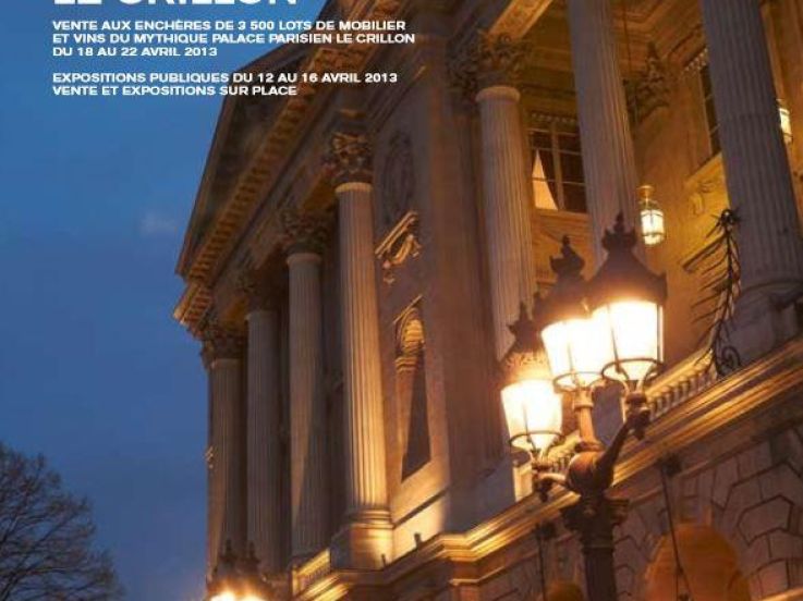 Le Crillon, vente aux enchères