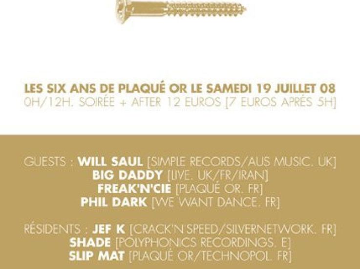 soirée, concert, clubbing, paris, batofar, Plaqué Or