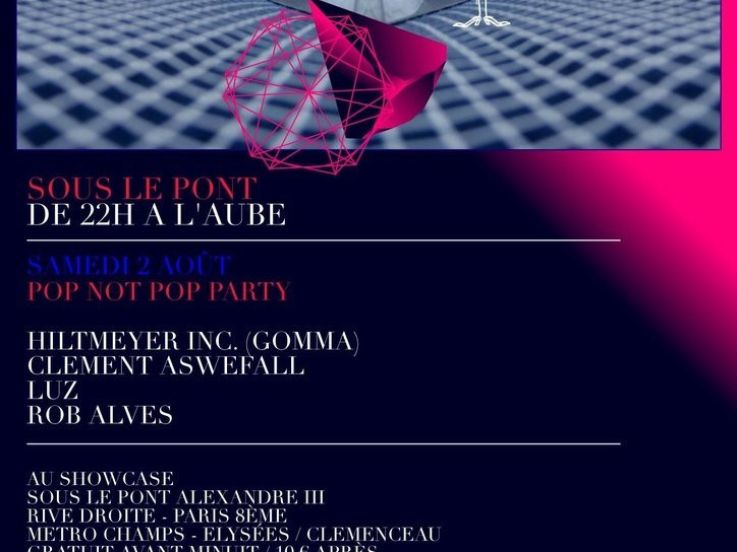 Soirée, Paris, Sous le Pont, Pont Alexande 3, Johnson, Pop Not Pop