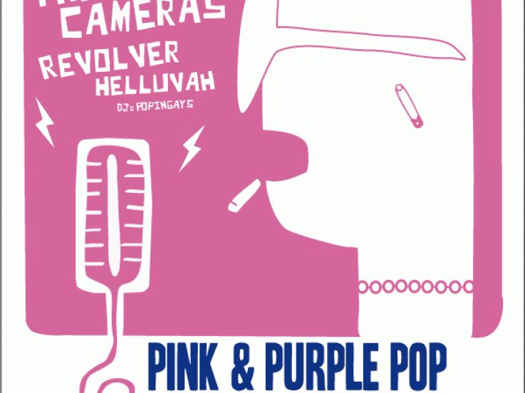 Concert, Paris, Pink & Purple Pop Festival, Point Ephémère, Hidden Cameras, Revolver, Helluvah