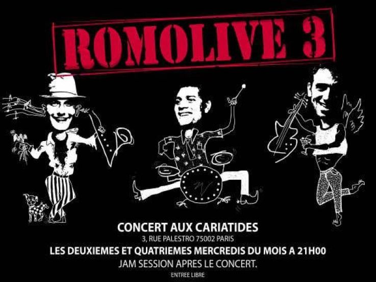 Concert, Paris, Romolive, Cariatides