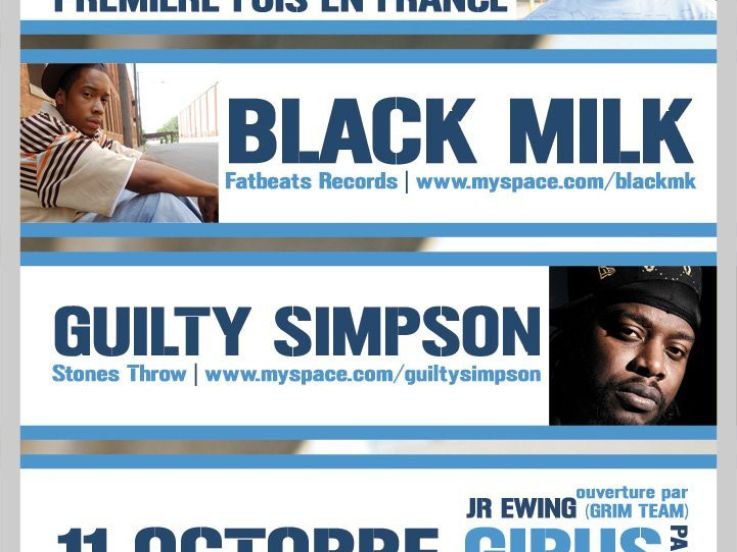 Soirée, Paris, Gibus, Bishop Lamont, Black Milk, Guilty Simpson