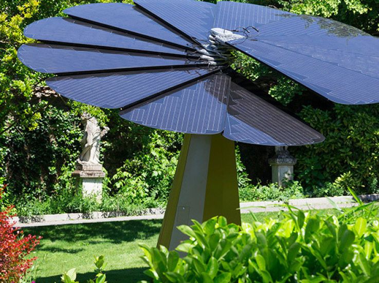 La Smartflower d'EDF s'expose au Jardin des Plantes 