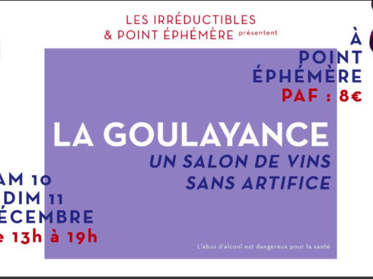 La Goulayance, un marché de vins au Point Ephémère