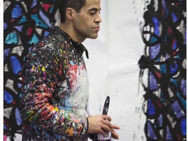 JonOne à la Galerie Brugier-Rigail en 2018