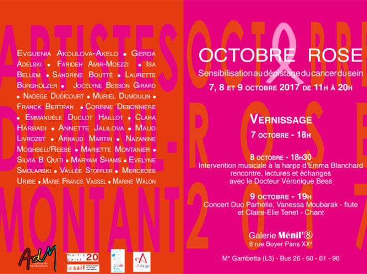 Octobre Rose à la Galerie Ménil'8