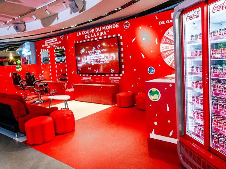 Une mini fan zone de la coupe du monde au citadium de Paris !