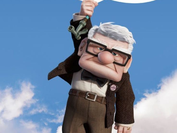 Là-haut avec Charles Aznavour pour la voix de Carl