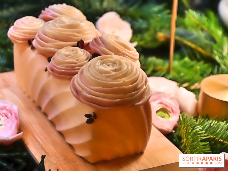 La magnifique Bûche de Noël de Léandre Vivier pour le Burgundy Paris 2023