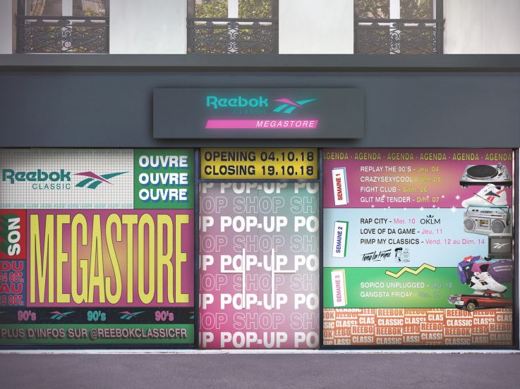 Un mégastore Reebok à Paris : animations gratuites