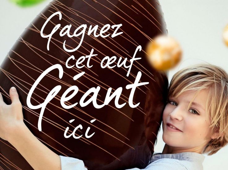 Un oeuf géant à gagner chez Leonidas pour Pâques 2018 ! 