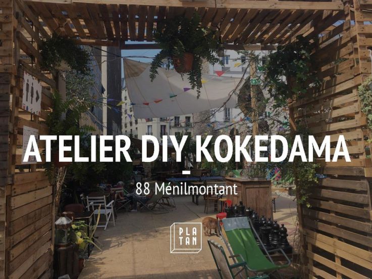 Créez votre kokedama au 88 rue Ménilmontant