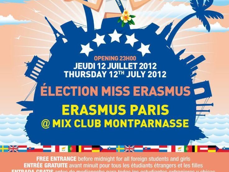 Erasmus Paris : Election Miss Erasmus