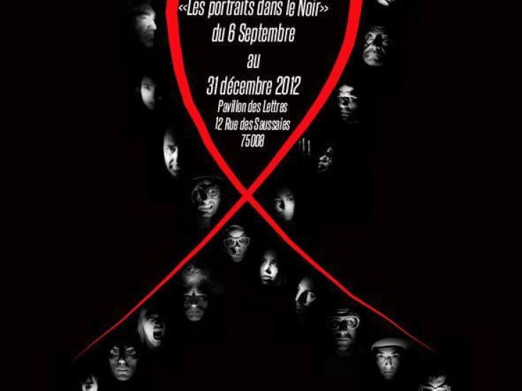 Exposition de Portraits d'artistes dans le noir