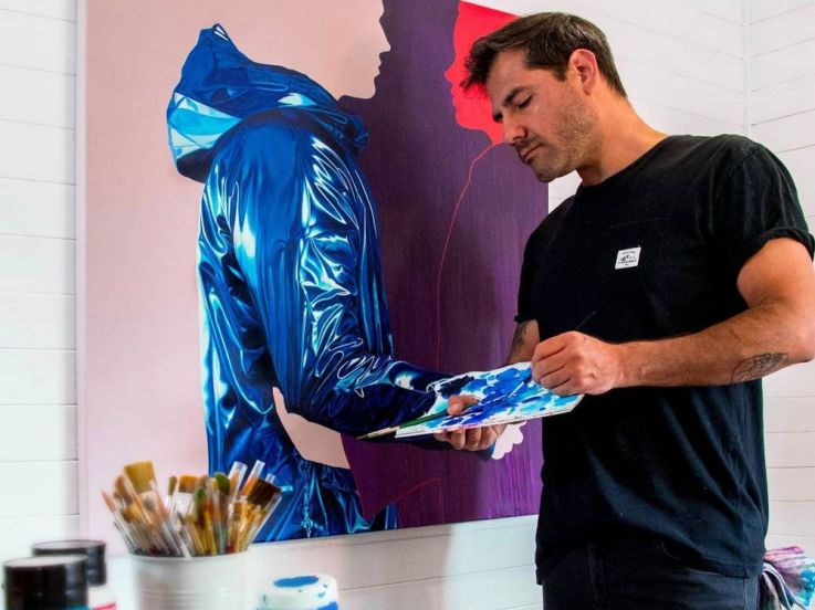 Semaine Live Painting et NFT avec Ruben Carrasco et Sebastian Riffo à la galerie Goldshteyn-Saatort