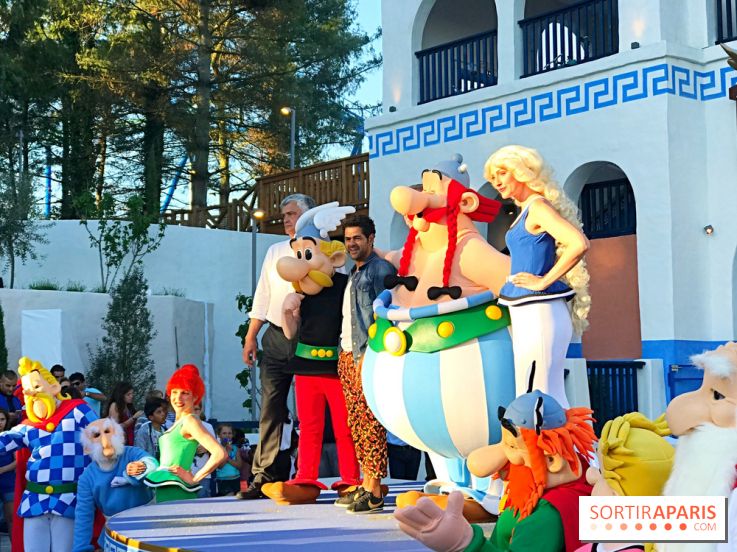 Inauguration de Pégase Express au parc Astérix