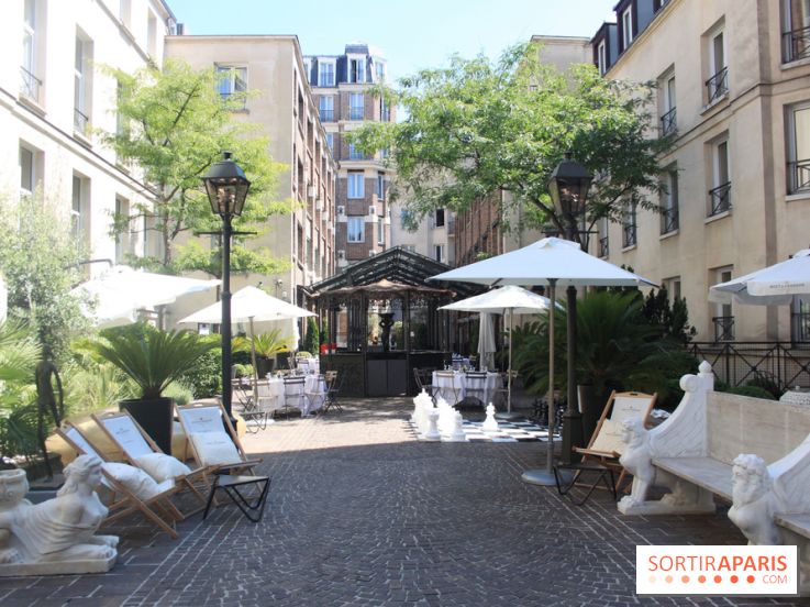 Le restaurant-terrasse des Jardins du Marais