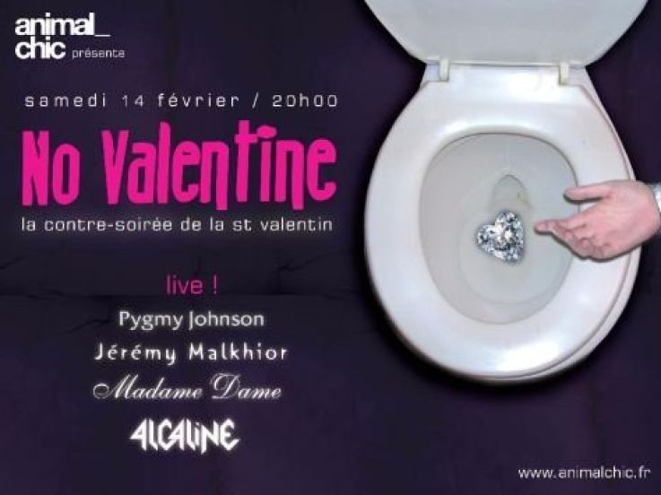 Soirée, Paris, No Valentine, Saint Valentin, Bellevilloise, Animal Chic 