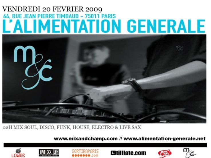 Soirée, Paris, Mix & Champ, Alimentation Générale