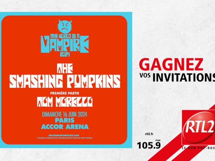 The Smashing Pumpkins en concert à l'Accor Arena de Paris en juin 2024