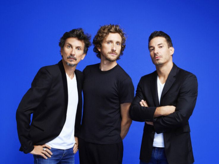Le Trio Jérémy Ferrari, Arnaud Tsamère et Baptiste Lecaplain en direct au cinéma