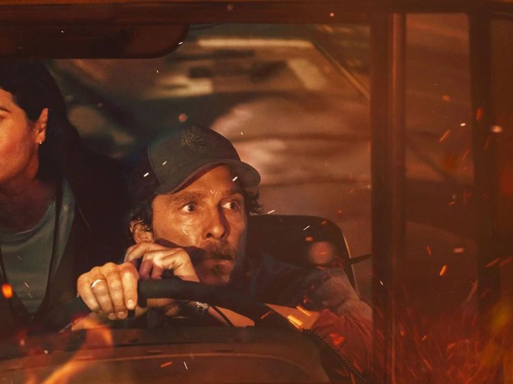 The Lost Bus - Au cœur des flammes : drame intense avec Matthew McConaughey sur Apple TV+