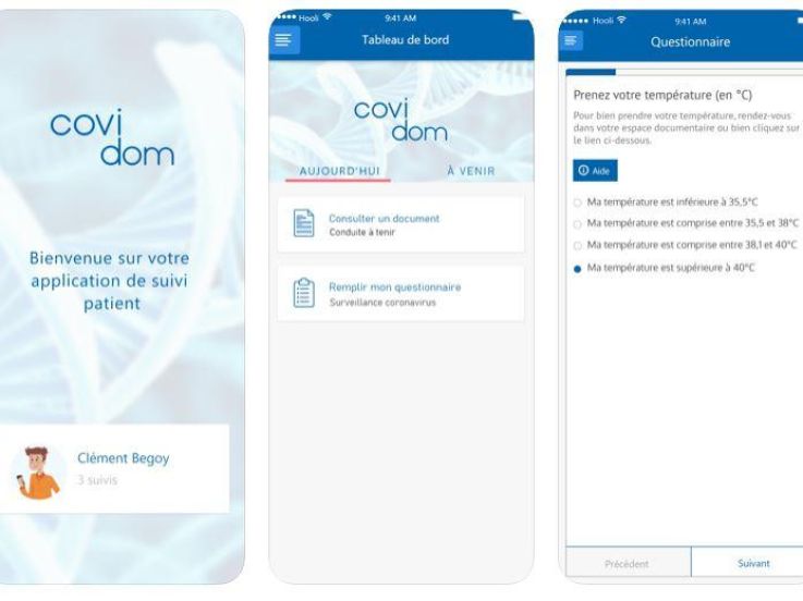 Covidom, une application de suivi pour les malades du coronavirus